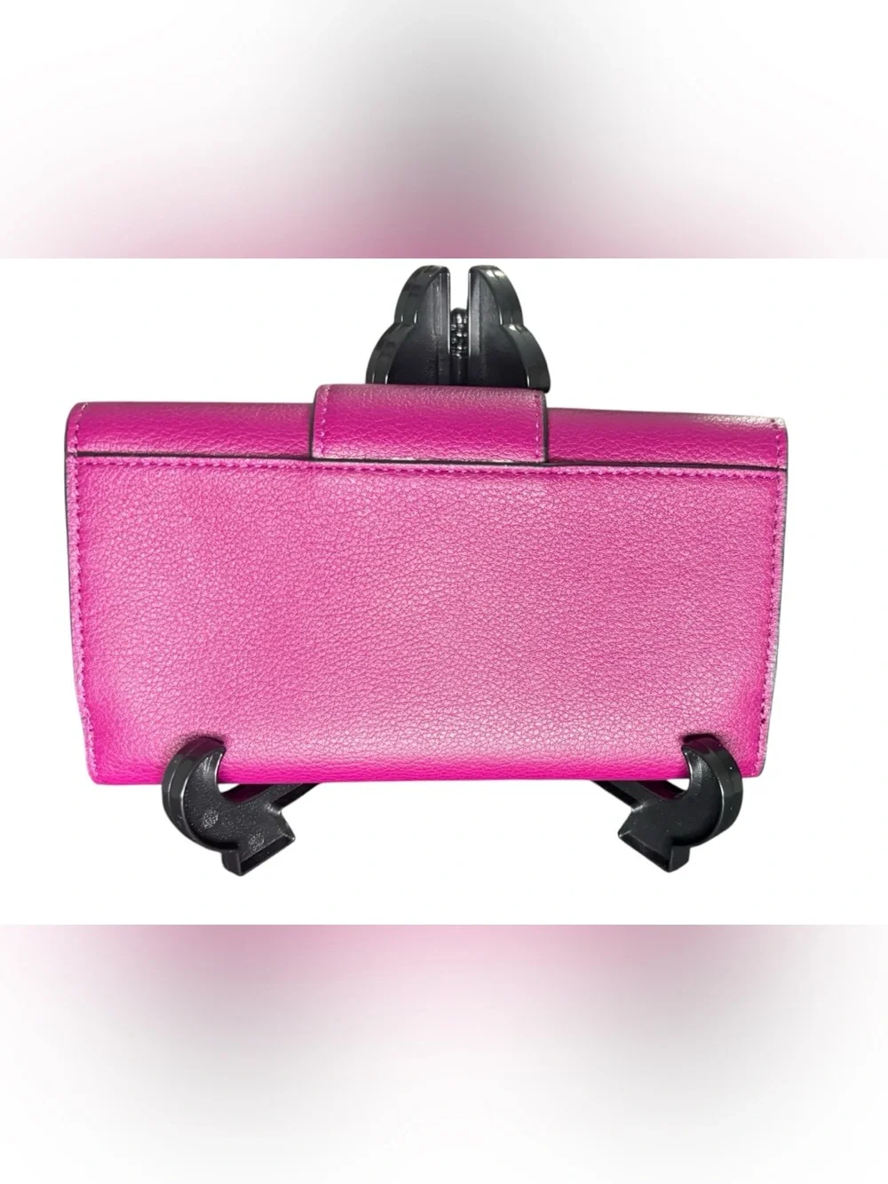 Calvin Klein Lock Large Trifold Wallet in magenta/fuchsia pink - Picture 2 of 11